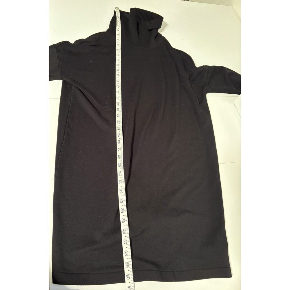 GAP Black Turtleneck Sweater Dress Long Sleeve Relaxed Fit - Picture 3 of 5